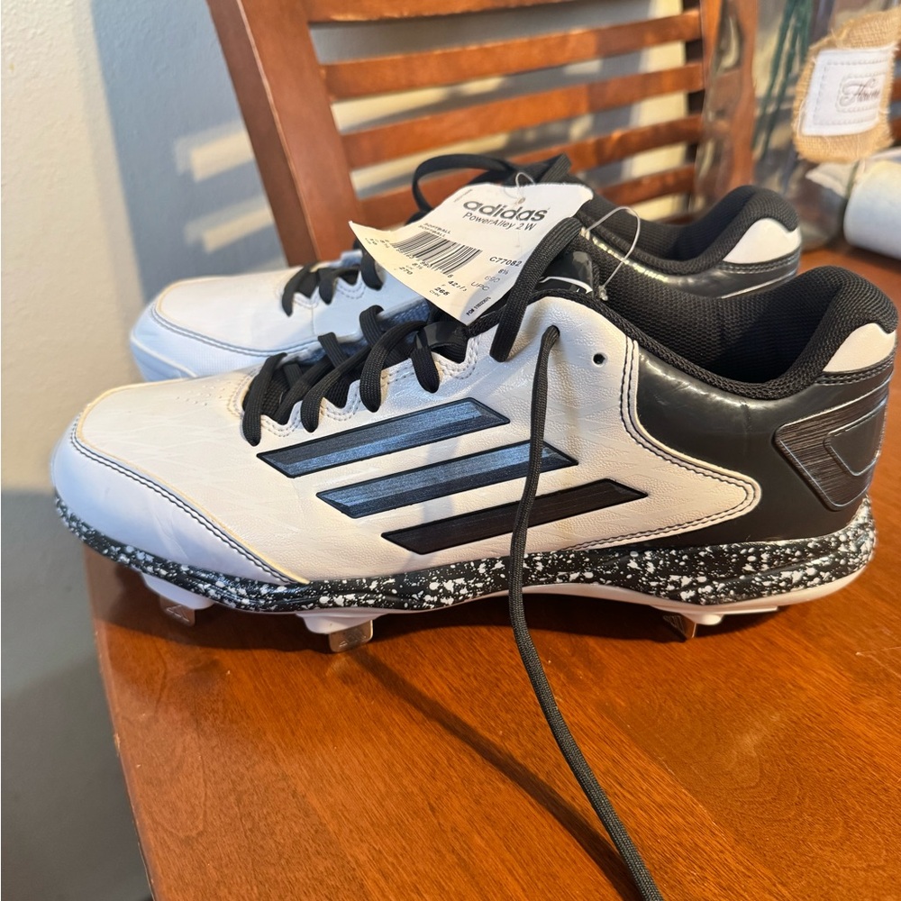Adidas Black and White Sports Shoes